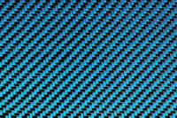 Blue Carbon FIbre Cloth 2/2 Twill Cured Laminate Sample Thumbnail